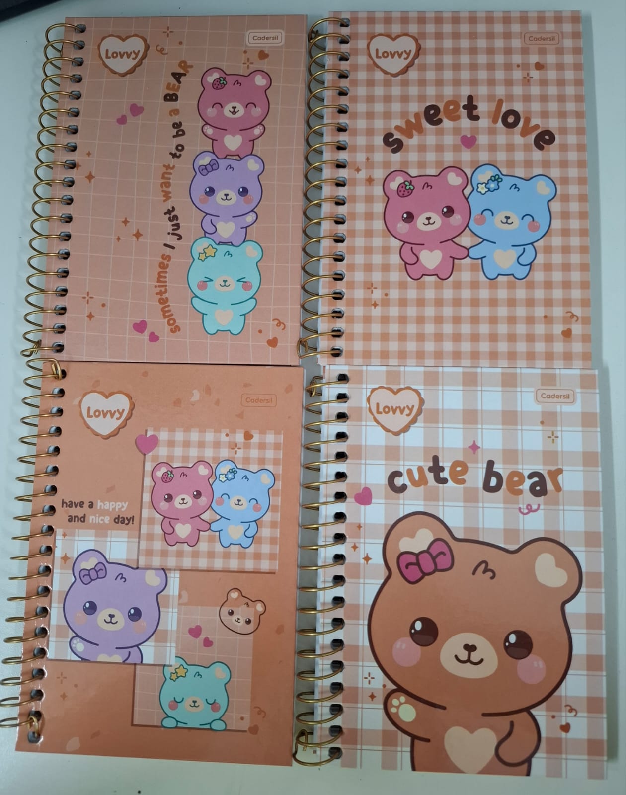 CADERNETA CADERSIL 1/8 80 FOLHAS LOVVY SORTIDOS