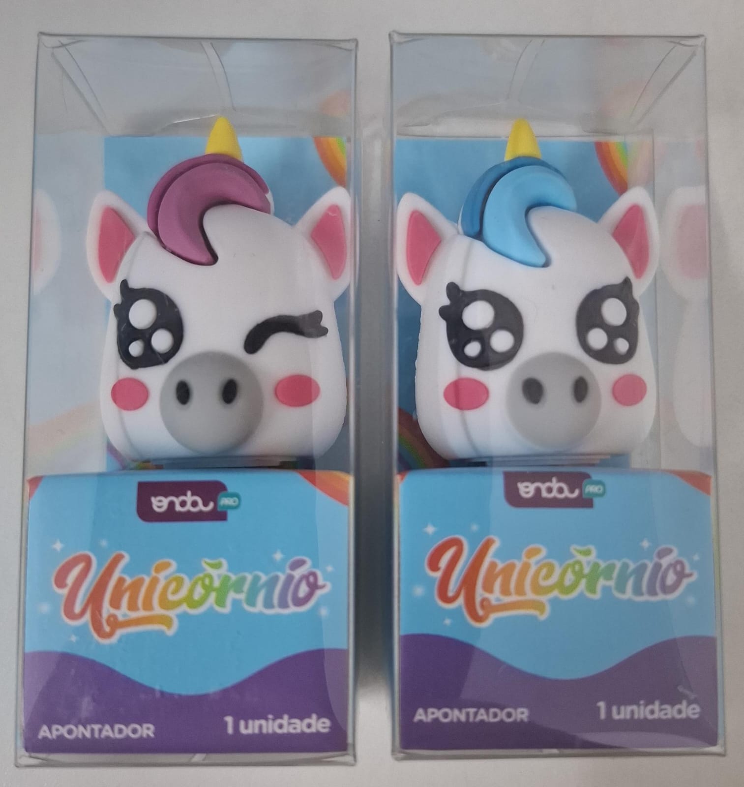 APONTADOR ONDA PLASTICO UNICORNIO SORTIDOS
