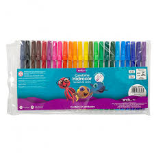 CANETINHA HIDROCOR ONDA COM 24 CORES