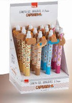 CANETA BRW 0.7 GEL APAGAVEL CAPIVARA SORTIDAS
