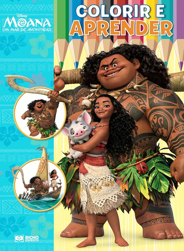 BICHO ESPERTO DISNEY COLORIR E APRENDER - MOANA 2