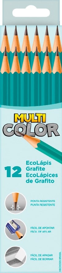 LAPIS F.CASTELL MULTICOLOR VERDE