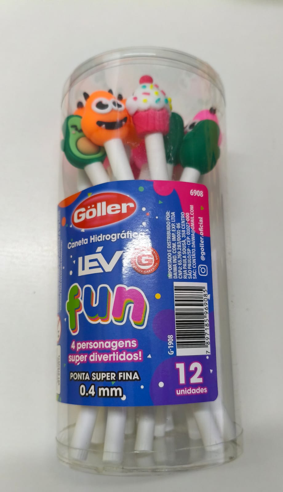 CANETA GOLLER HIDROGRAF FUN SORT. G-1908