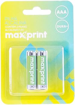 PILHA MAXPRINT ALCALINA AA PEQUENA 1,5V