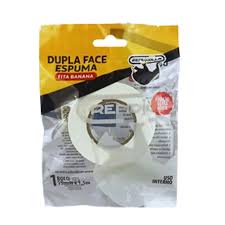 FITA RENDICOLLA DUPLA FACE BANANA 19MMX1,5M, FIXACAO ULTRA FORTE