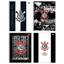 CADERNO FORONI UNIVERSITARIO 160 FOLHAS 10 MATERIAS CORINTHIANS