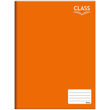 CADERNO FORONI BROCHURAO, 96 FOLHAS, CLASS, LARANJA