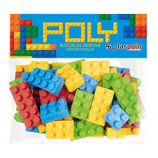 POLY BLOCOS PLASPOLO DE MONTAR, COM 30 PECAS