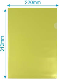 PASTA EM L PLASCONY AMARELO