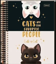 CADERSIL UNIV 01X1 80FLS CUTE CAT