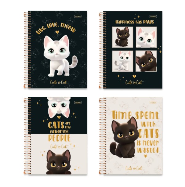 CAD ESC UNIV 15X1 240 FLS CUTE CAT