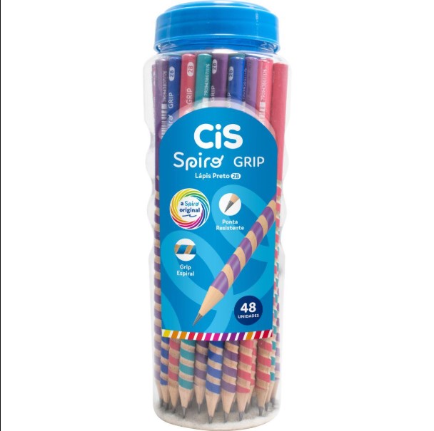 LAPIS PRETO CIS SPIRO GRIP PTE