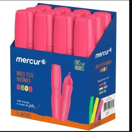 MARCA TEXTO MERCUR ANATOMICO ROSA BLISTER