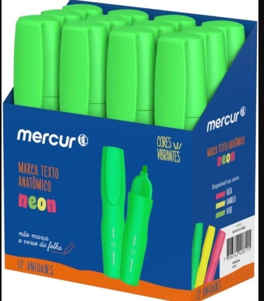 MARCA TEXTO MERCUR ANATOMICO VERDE BLISTER