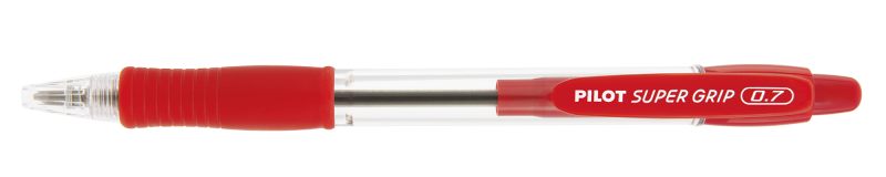 CANETA PILOT BPGP-SUPER GRIP-10R 0.7 VERMELHA