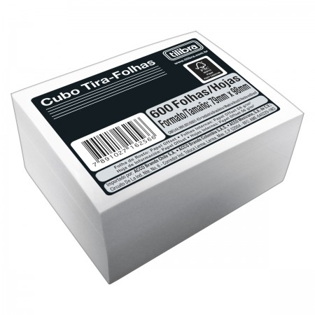 BLOCO TILIBRA CUBO TIRA FOLHA 8X10 162566