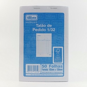 BLOCO TILIBRA PEDIDO 2VIAS 1/32 234389