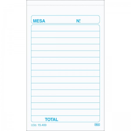 BLOCO TILIBRA PEDIDO MESA 154008