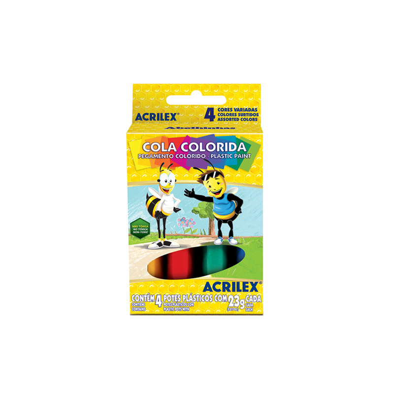 COLA COLORIDA C/4 ACRILEX 23G 2604