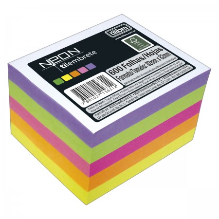 BLOCO TILIBRA TILEMBRETE NEON 600FOLHAS 156311