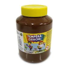 TEMPERA GUACHE 500G ACRILEX 2050 531 MARRON