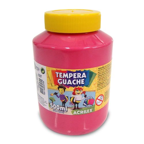 TEMP GUACHE 500G ACRILEX 2050 537 ROSA