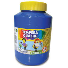 TEMPERA GUACHE 500G ACRILEX 2050 559 AZUL