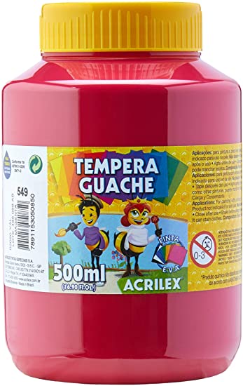 TEMPERA GUACHE 500G ACRILEX 2050 549 MAGENTA