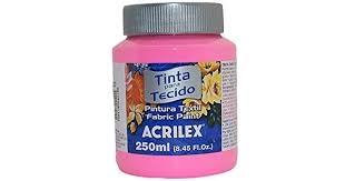 TINTA ACRILEX TECIDO 250ML 4125 537 ROSA