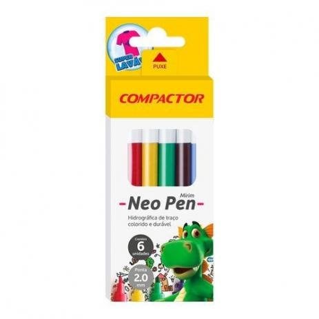 CANETA COMPACTOR NEO-PEN C/6 MIRIM
