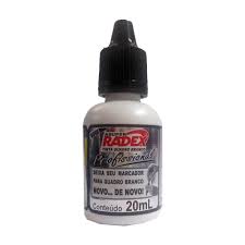TINTA REABASTECEDOR RADEX 20MLQUADRO BRANCO PRETO