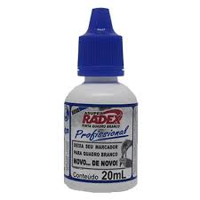 TINTA REABASTECEDOR RADEX 20ML QUADRO BRANCO AZUL