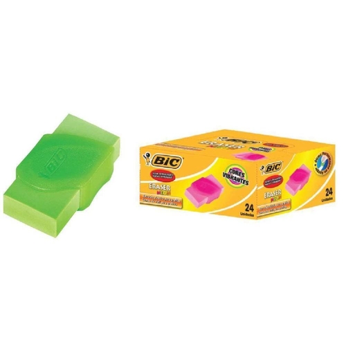 BORRACHA BIC PLASTICA ERASER NEON 884646