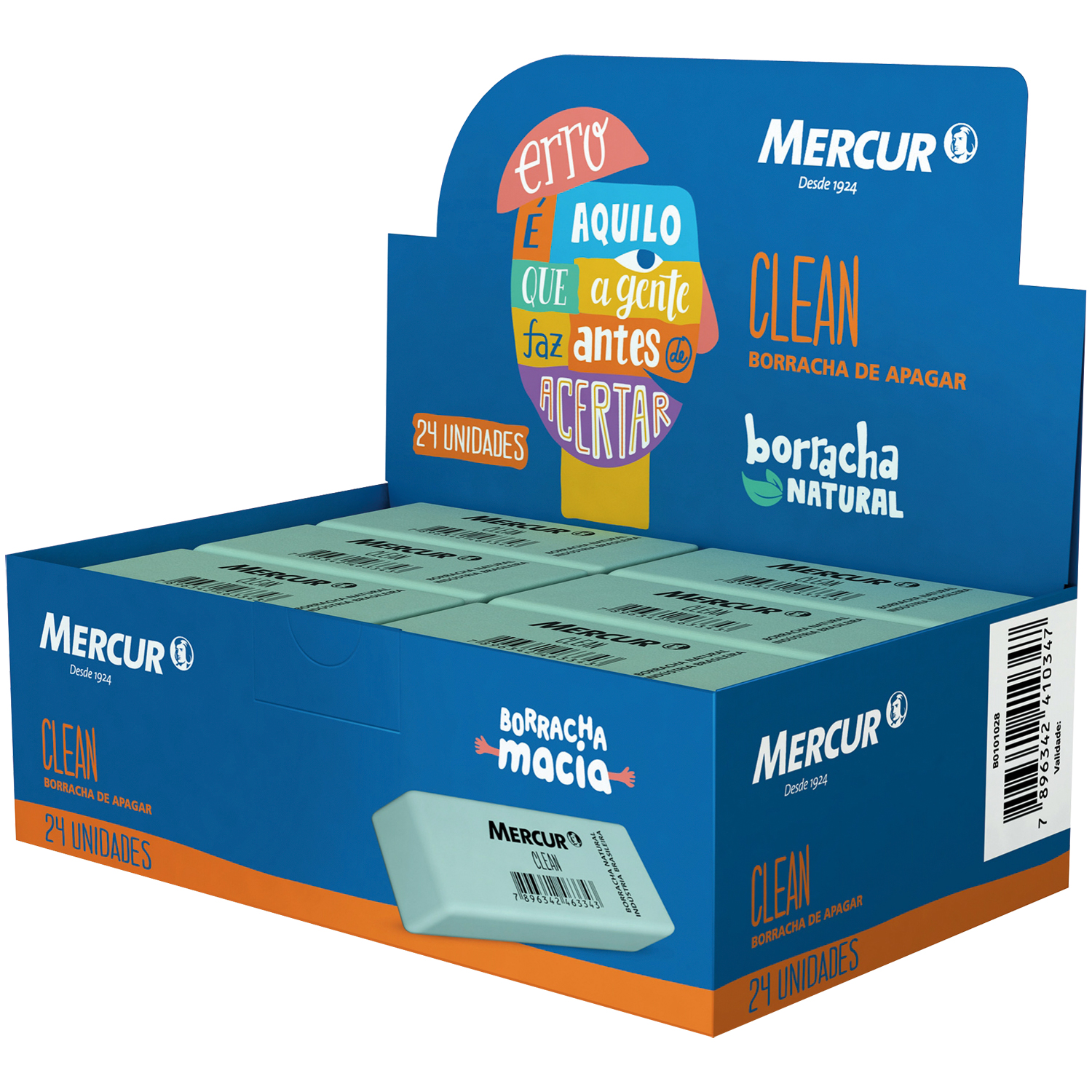 BORRACHA MERCUR CLEAN VERDE 10347