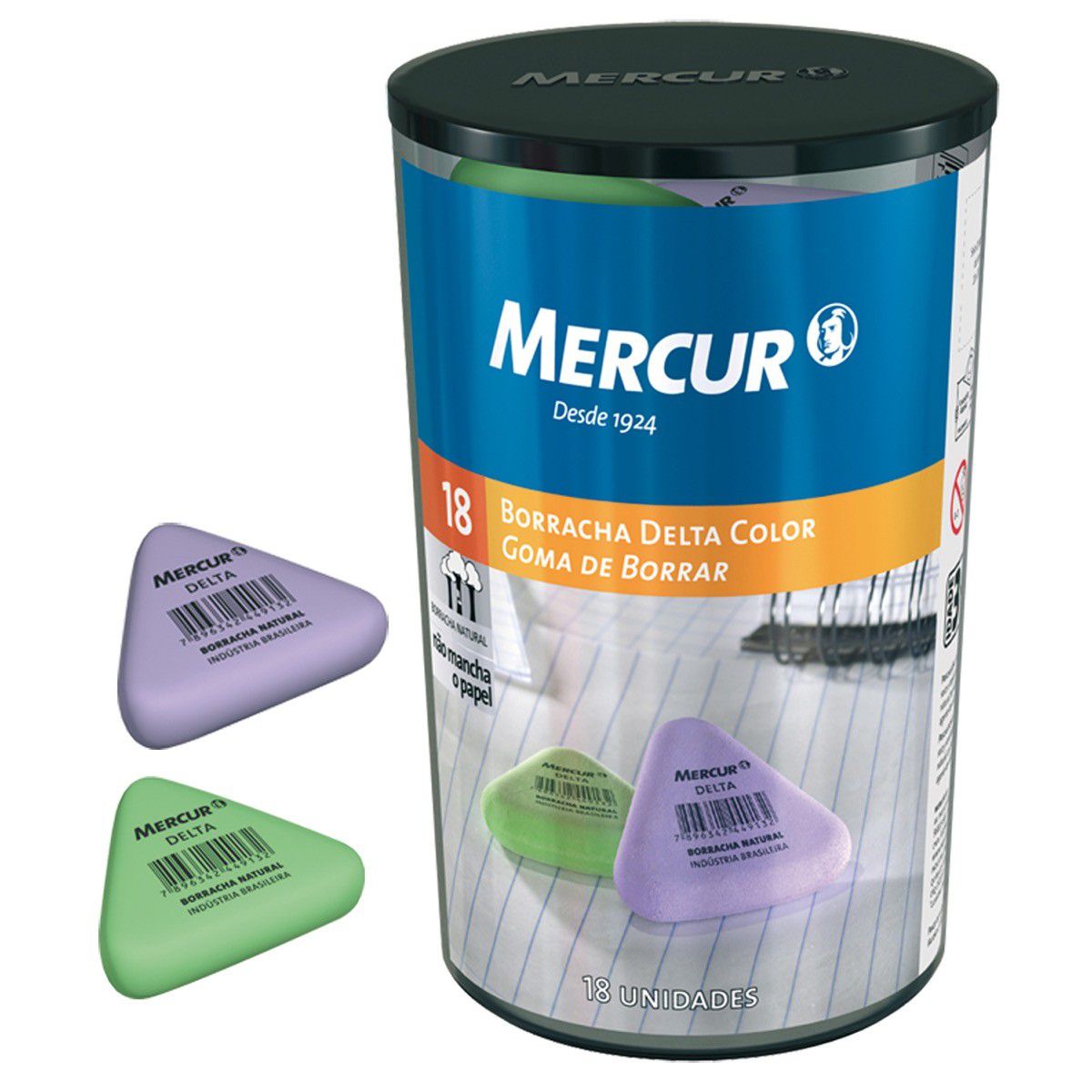 BORRACHA MERCUR DELTA 18 COLOR 21121