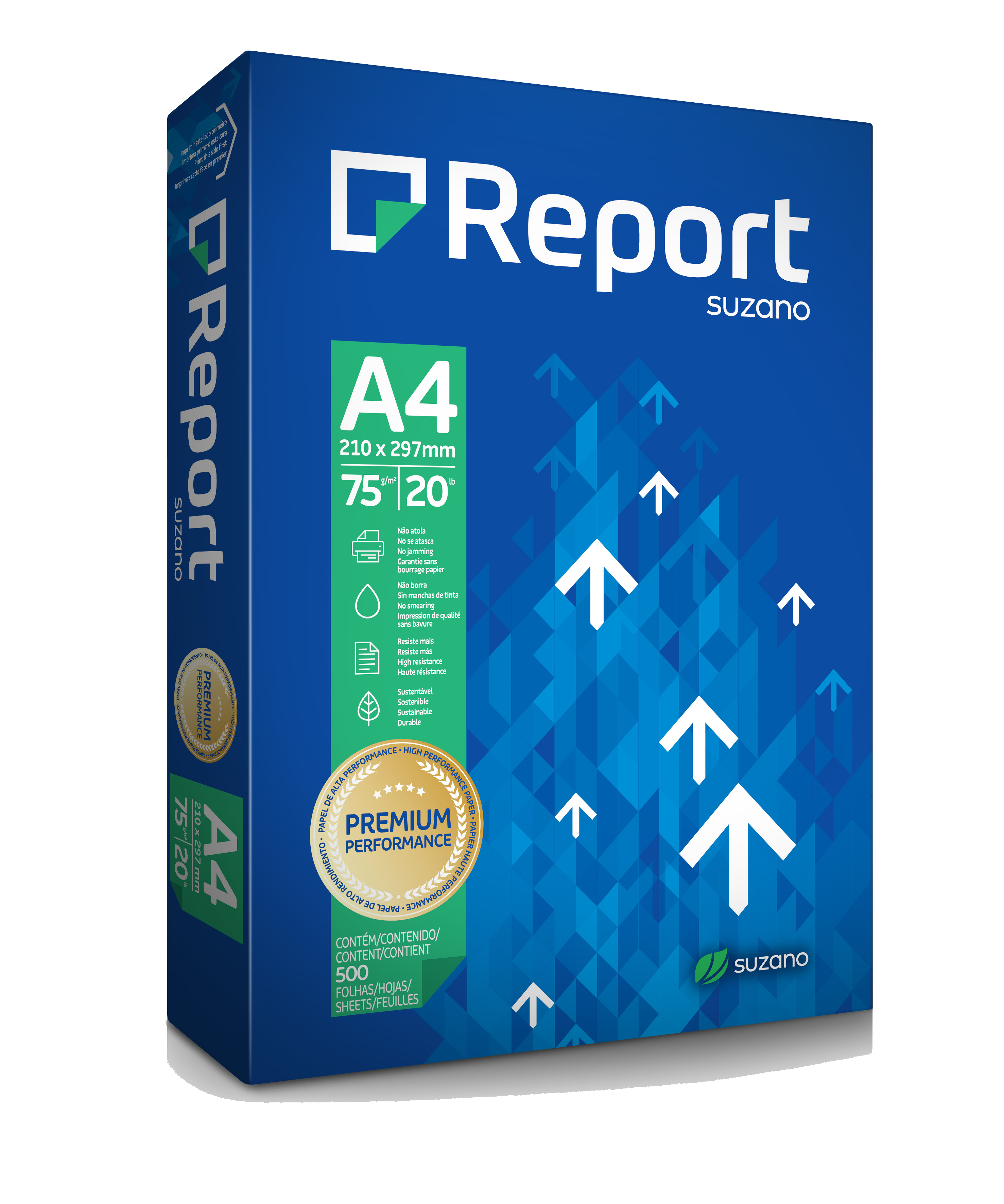 RESMA PAPEL REPORT 210X297 A4 C/500FLS